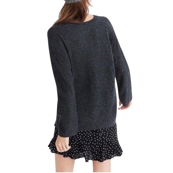 Madewell Grey Donegal Northroad Pullover Sweater size L - Picture 5 of 12